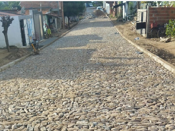 Pavimentação na sede | Rua Recife